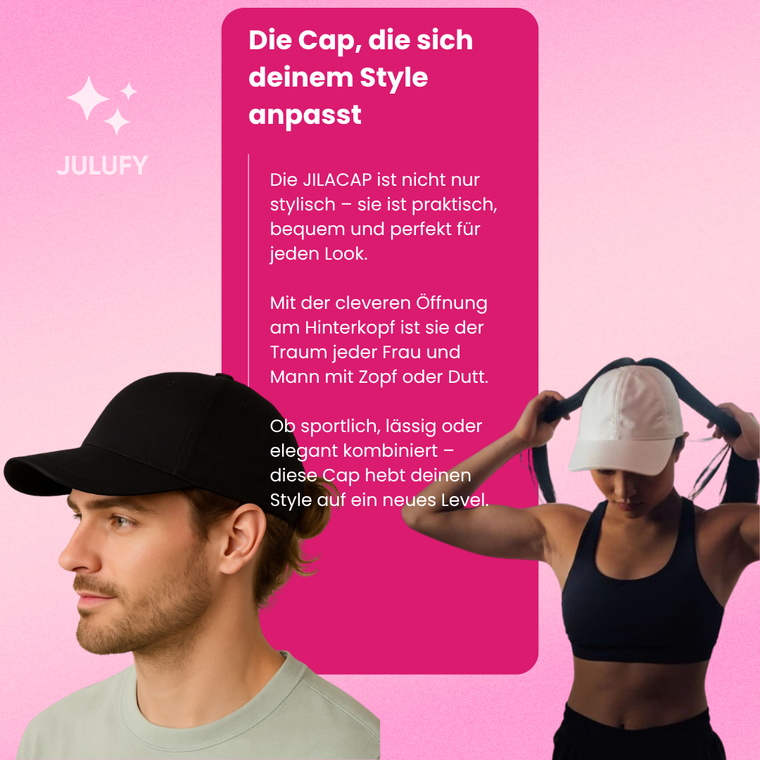 Magnetische Damenkappe mit Zopföffnung | Stylisch & bequem – JILACAP